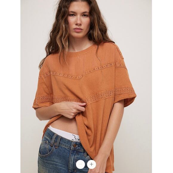 Free People Tops - NWT / Free People / We The Free Dorothy Tee in Terra Cotta / sz M